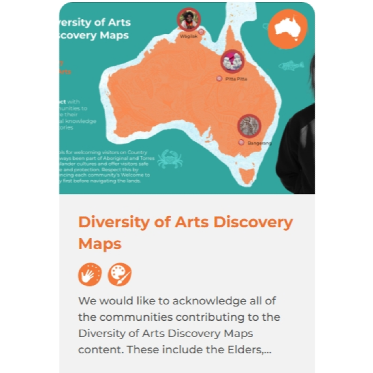 Diversity of arts discovery maps